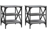 Syfax™ Tavolini 2 Pz Grigio Sonoma 40X42X50 Cm In Legno Multistrato