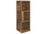 Syfax™ Scaffale Angolare Rovere Fumo 33X33X100 Cm Legno Multistrato
