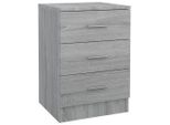 Syfax™ Comodino Grigio Sonoma 38X35X56 Cm In Legno Multistrato