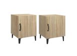 Syfax™ Comodini 2 Pz Rovere Sonoma In Legno Multistrato