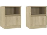 Syfax™ Comodini 2 Pz Rovere Sonoma 40X40X50 Cm In Legno Multistrato
