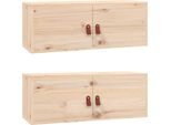 Syfax™ Pensili 2 Pz 80X30X30 Cm In Legno Massello Di Pino