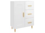Syfax™ Credenza 69,5X34X90 Cm In Legno Multistrato Bianco Lucido