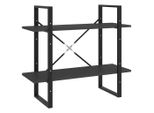 Syfax™ Libreria A 2 Ripiani Grigia 80X30X70 Cm In Legno Multistrato