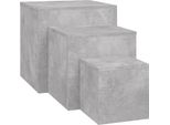Syfax™ Tavolini 3 Pz Grigio Cemento In Truciolato