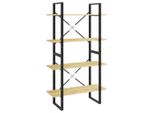 Syfax™ Libreria A 4 Ripiani 80X30X140 Cm In Legno Massello Di Pino