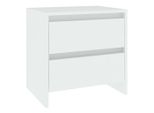 Syfax™ Comodino Bianco 45X34,5X44,5 Cm In Legno Ingegnerizzato
