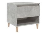 Syfax™ Comodino Grigio Cemento 50X46X50 Cm In Legno Multistrato