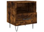Syfax™ Comodino Rovere Fumo 40X35X47,5 Cm In Legno Multistrato