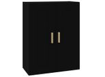 Syfax™ Mobile A Parete Nero 69,5X32,5X90 Cm In Legno Multistrato