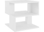 Syfax™ Tavolino Bianco 40X40X40 Cm In Legno Multistrato