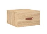 Syfax™ Comodino A Muro Rovere Sonoma 35X35X20 Cm