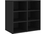 Syfax™ Scarpiera Nera 52,5X30X50 Cm