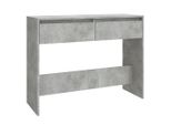 Syfax™ Tavolo Consolle Grigio Cemento 100X35X76,5 Cm In Truciolato