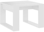 Syfax™ Tavolino Bianco 50X30X50 Cm In Legno Multistrato