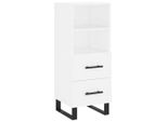 Syfax™ Credenza Bianca 34,5X34X90 Cm In Legno Multistrato