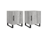 Syfax™ Comodini 2 Pz Grigio Sonoma 40X40X50 Cm In Legno Multistrato