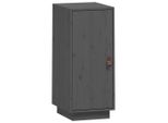Syfax™ Credenza Grigia 34X40X75 Cm In Legno Massello Di Pino
