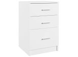 Syfax™ Comodino Bianco 40X40X63 Cm In Legno Multistrato