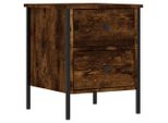 Syfax™ Comodino Rovere Fumo 40X42X50 Cm Legno Multistrato