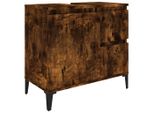 Syfax™ Armadietto Bagno Rovere Fumo 65X33X60 Cm In Legno Multistrato