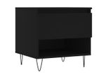 Syfax™ Tavolino Da Salotto Nero 50X46X50 Cm In Legno Multistrato