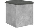 Syfax™ Panca Portaoggetti Grigio Cemento 42X42X45 Cm Legno Multistrato