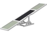 Dondolo Per Cani, Dondolo In Legno Per Agility Per Cani, Rampa Antiscivolo Per Agility Per Cani Sotto I 30 Kg, Per L'equilibrio, 180 X 30 X 30 Cm Bianco