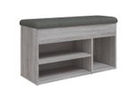 Syfax™ Panca Porta Scarpe Grigio Sonoma 82X32X45,5Cm Legno Multistrato