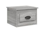 Syfax™ Comodino A Parete Grigio Sonoma 41,5X36X28 Cm