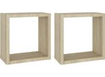 Syfax™ Mensole A Cubo 2 Pz Rovere Sonoma 30X15X30 Cm