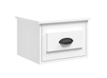 Syfax™ Comodino A Parete Bianco 41,5X36X28 Cm