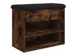 Syfax™ Panca Porta Scarpe Rovere Fumo 62X32X50 Cm Legno Multistrato