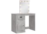 Syfax™ Toeletta Con Luci Led Grigio Cemento 90X42X132,5 Cm