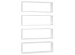 Syfax™ Mensole Parete A Cubo 4Pz Bianco 80X15X26,5Cm Legno Multistrato