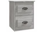Syfax™ Comodino A Parete Grigio Sonoma 41,5X36X53 Cm
