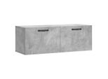 Syfax™ Mobile A Parete Grigio Cemento 100X36,5X35 Cm Legno Multistrato