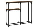 Syfax™ Tavolino Consolle Rovere Fumo 90X22,5X75Cm In Legno Multistrato
