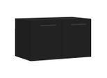 Syfax™ Mobile A Parete Nero 60X36,5X35 Cm In Legno Multistrato