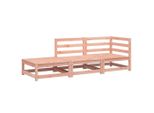 Syfax™ Divano Giardino Con Poggiapiedi 2 Posti Legno Massello Douglas