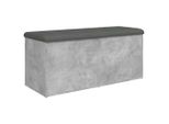 Syfax™ Panca Portaoggetti Grigio Cemento 102X42X45Cm Legno Multistrato