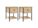 Syfax™ Comodini 2 Pz Rovere Sonoma 34X35,5X45 Cm In Legno Multistrato