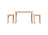 Syfax™ Tavolini A Incastro 3 Pz In Legno Massello Di Pino
