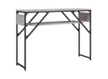Syfax™ Tavolo Consolle Ripiano Grigio Sonoma 105X30X75Cm Multistrato