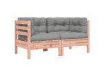 Syfax™ Divani Angolari Da Giardino Cuscini 2Pz Legno Massello Douglas