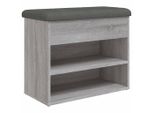 Syfax™ Panca Porta Scarpe Grigio Sonoma 62X32X50 Cm Legno Multistrato