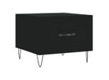 Syfax™ Tavolino Da Salotto Nero 50X50X40 Cm In Legno Multistrato