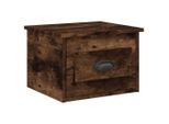 Syfax™ Comodino A Parete Rovere Fumo 41,5X36X28 Cm