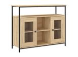 Syfax™ Credenza Rovere Sonoma 100X35X80 Cm In Legno Multistrato