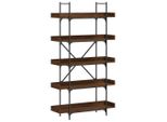 Syfax™ Libreria 5Ripiani Rovere Marrone 100X33X180,5 Legno Multistrato